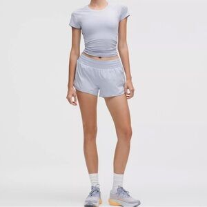 lululemon athletica Women’s Hotty Hot High-Rise Lined Short Serene Blue Size 4